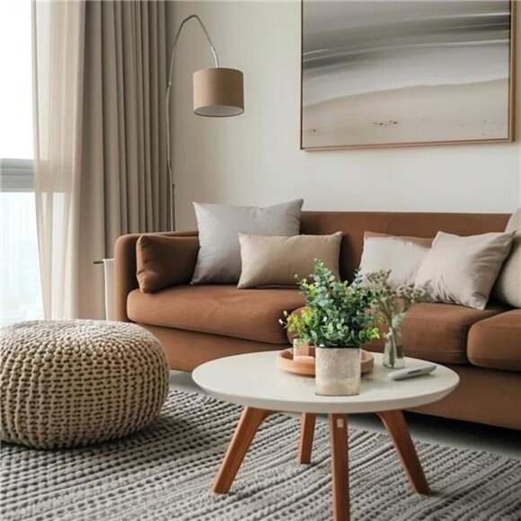 2 Pack Small Fake Plants Eucalyptus Potted Artificial Plants for Shelf Desk - Picture 2 of 7